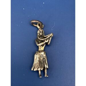 Hawaiian Hula Dancer Sterling Silver Jewelry Charm #vintage #hawaii